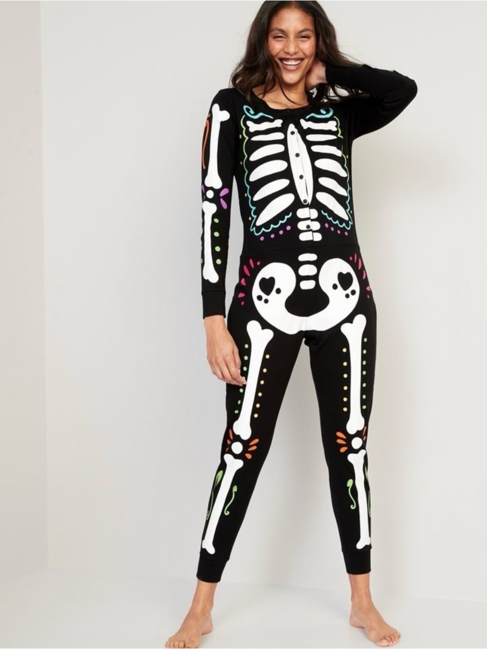 Old Navy Women’s Day of the Dead onesie sz. L